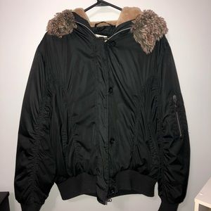Puffer Coat w/ Faux Fur Hood